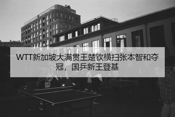 WTT新加坡大满贯王楚钦横扫张本智和夺冠，国乒新王登基